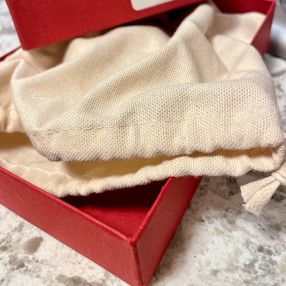 Valentino RockStud Spike Leather Card Case Cardholder Keychain Keyring - Picture 6 of 6